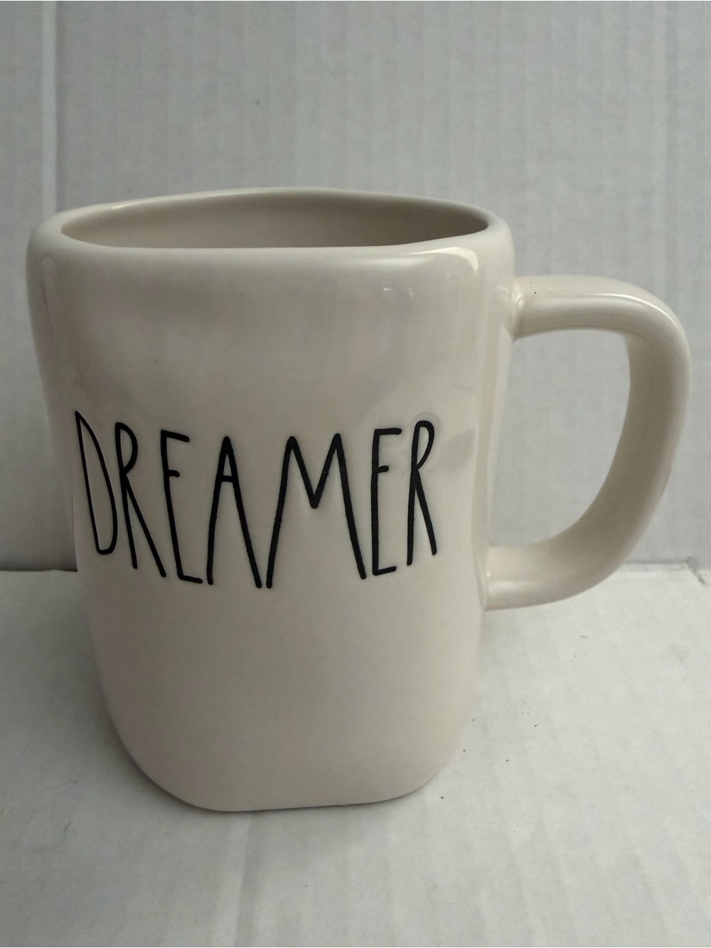 Rae Dunn Artisan Collection Cream 'Dreamer' Mug with Black Lettering